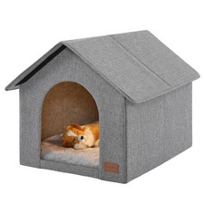 Indoor Dog House with Washable Plush Cushion - Medium Size, Suitable for Dogs 
