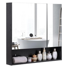 Medicine Cabinet with Mirror and Shelves, Bathroom Wall Cabinet with Jewelry ...
