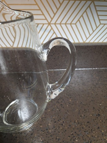 Libbey Mario Glass Pitcher, 90-ounce Contemporary Design - Picture 3 of 6