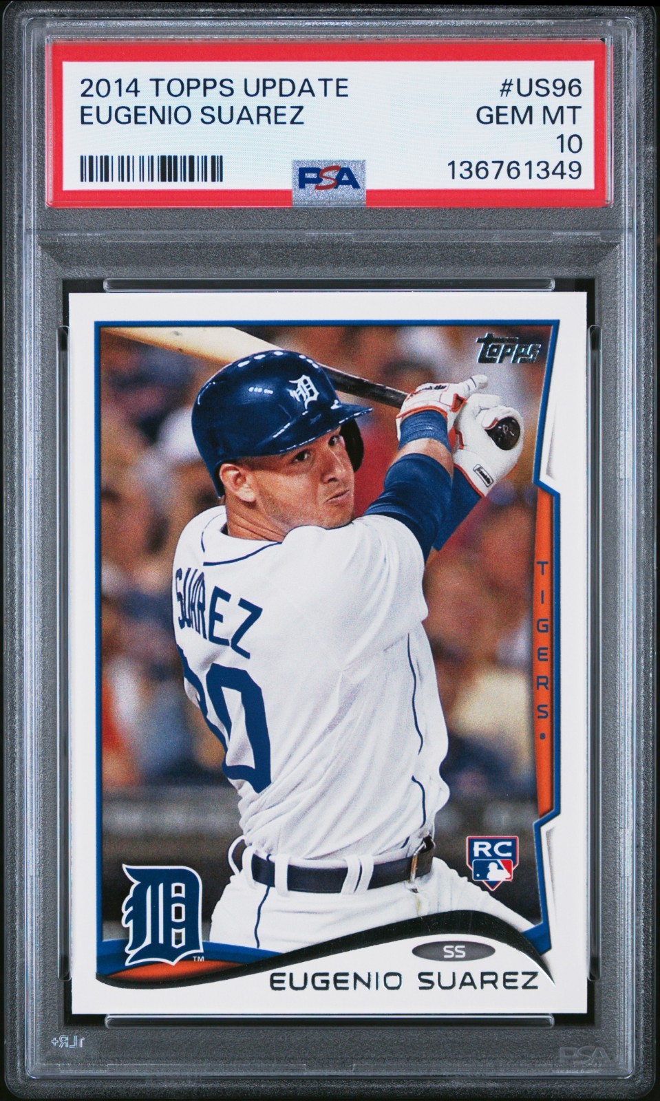 2014 Topps Update #US96 Eugenio Suarez RC Rookie PSA 10 GEM MINT