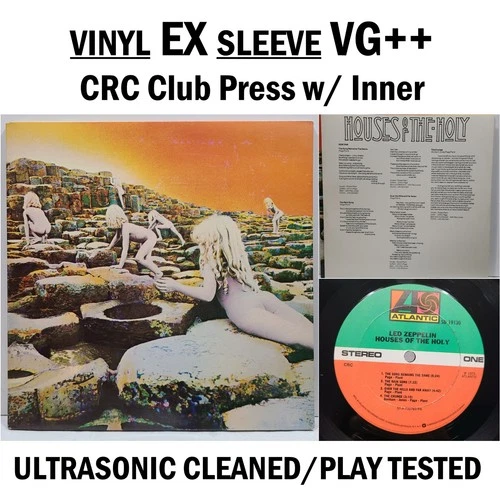 Led Zeppelin Houses of the Holy LP Atlantic 1973 EX Vinyl Club Press Clean! #62i