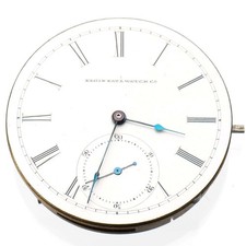 Antique 1883 Elgin Grade 92 Pocket Watch Movement 16S 11J Good Balance Ticking