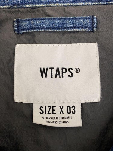 WTAPS Jacket 3 Cotton BLU 191WVDT JKM01 - Picture 3 of 5