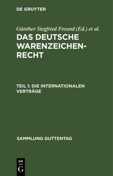 Die Internationalen VerträGe Friedrich JüNgel-image