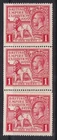 SG432 1d 1925 Wembley Strip With Coil Join UNMOUNTED MINT