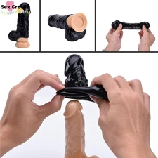 Realistic Penis Extender Sleeve Sheath Enlargement Reuse Condom Delay for Male