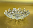 Vintage Federal Glass Clear Floral Shaped Glass Dish