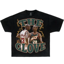 Payton "The Glove"1996 Finals Oversized Vintage Basketball Shirts Streetwear Y2K