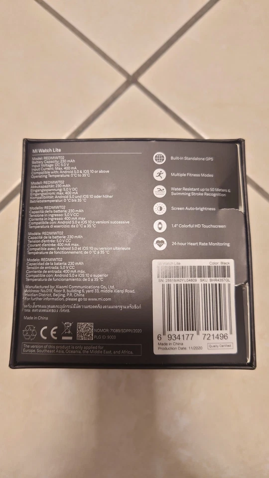 Xiaomi Mi Watch Lite, photo 3 sur 5