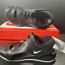 Nike Sunray Protect 3 Size 1Y KIDS Black Kids Water shoes NEW IN BOX