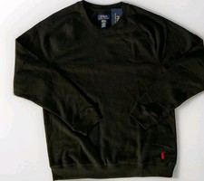 Polo Ralph Lauren Fleece Sweatshirt Crew lounge shirt Mens Size M L Red Green Bk