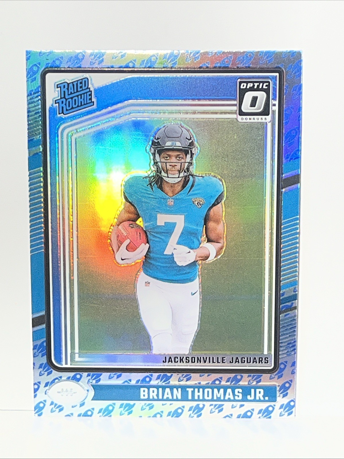 Brian Thomas Jr 2024 Optic Rated Rookie Rocket Emoji Prizm Jaguars BTJ  RC #214