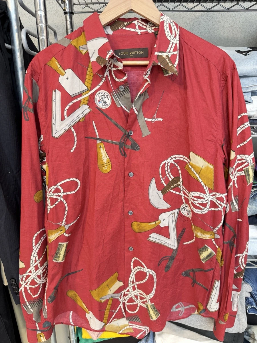 Louis Vuitton Long Sleeve Casual Button-Down Shirts for Men for