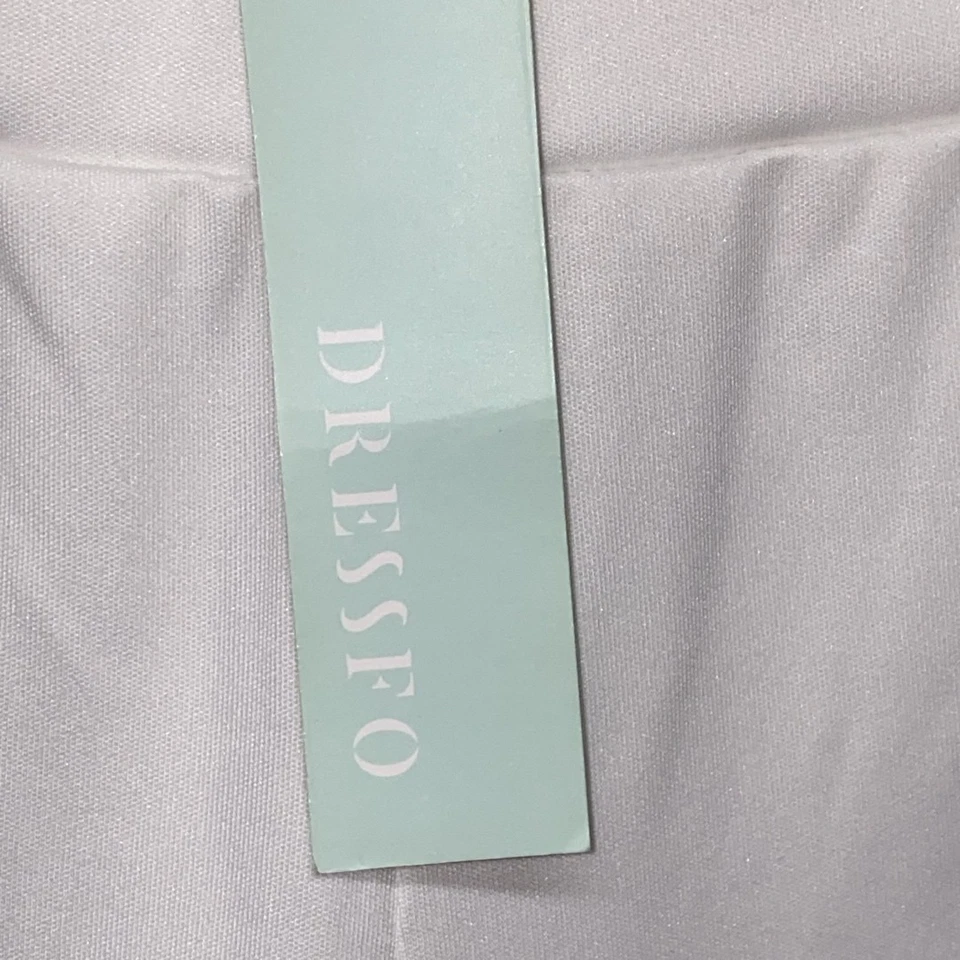 NWT DRESSFO Womens Size White Lace Up Drawstring Stretchy Athleisure Casual - Image 2 of 4