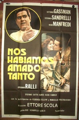 VITTORIO GASSMAN NINO MANFREDI !!! orig1SH movie poster 1974 ETTORE SCOLA