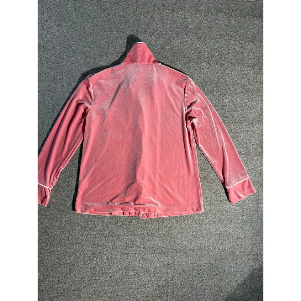 Pink Lily Women’s Pink Velvet Pajama Set XS Soft Breathable - Image 3 of 4