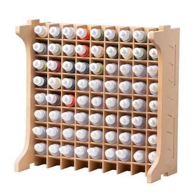 Large Capacity Plastic Model Tool Storage Paint Rack - Holds 72 Pieces, Compa...