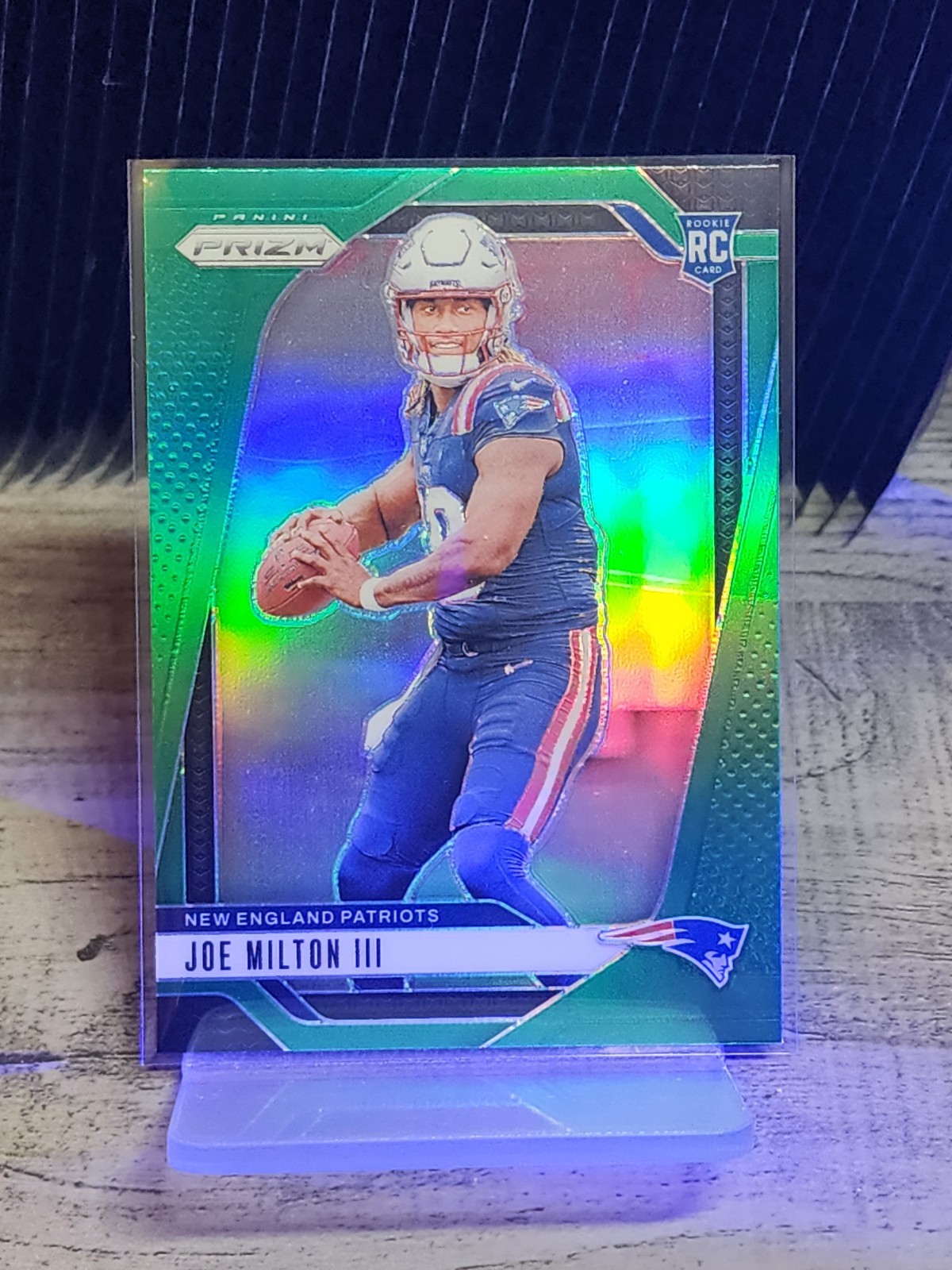 2024 Panini Prizm - Rookies Joe Milton III #354 Green Prizm (RC)