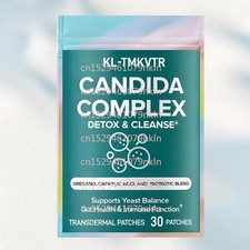 30 Parches Transdérmicos Candida Complex Ácido Caprílico Orégano Kinoki