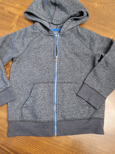 Boys Sz 5 Sonoma Full Zip Sweatsuit Sweatpants Hoodie Jacket Dark Charcoal Gray - Picture 2 of 6