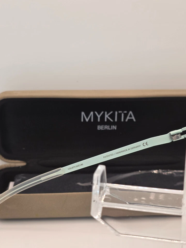 Nuevas gafas Myikta "akiko" verde menta hechas en Alemania 58-13-140 Foto 3 de 4