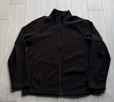 Men's Z Star Fleece Full Zip Jacket Size L (42-44) Black Soft Warm