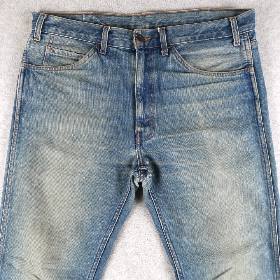 Jeans Levis Vintage LVC 606 Para Hombre 34x32 Azul Denim Naranja Pestaña GRANDE E Foto 3 de 4