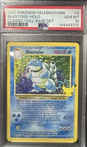 2021 Pokemon Celebrations Classic Coll Blastoise PSA 10