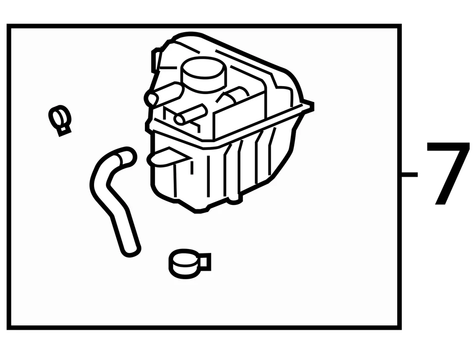 Chevrolet Malibu 2007 radiador refrigerante desbordamiento expansión tanque botella R5KED Foto 4 de 4