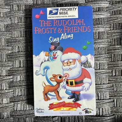 VINTAGE USPS PRIORITY MAIL VHS THE RUDOLPH, FROSTY & FRIENDS SING ALONG - SEALED
