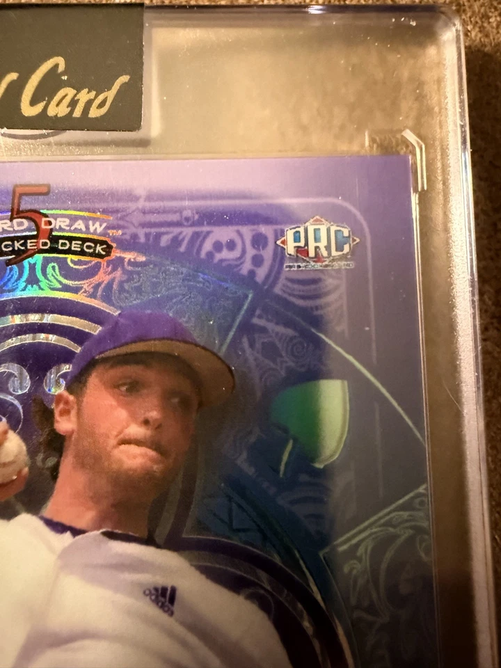 Trey Yesavage Auto 2024 Wild Card 5 Card Stacked Deck Blue Jays 2/2 Ace of club - Image 2 of 4