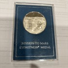 MISSION TO MARS COIN EYEWITNESS MEDAL VIKING Franklin Mint SILVER 1976. — photo 1