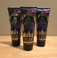 Bath & Body Works DISNEY Villains EVIL QUEEN Ultimate Hydration Body Cream 3 pc