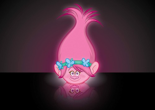 Trolls Ppppy Cabeza Mini Lámpara Bombilla LED,Luz Nocturna Mesita De Niños - Imagen 2 de 3