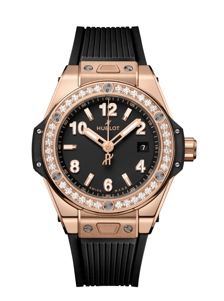 HUBLOT 485.OX.1180.RX.1204 BIG BANG ONE CLICK KING GOLD DMD RUBBER STRAP 33MM