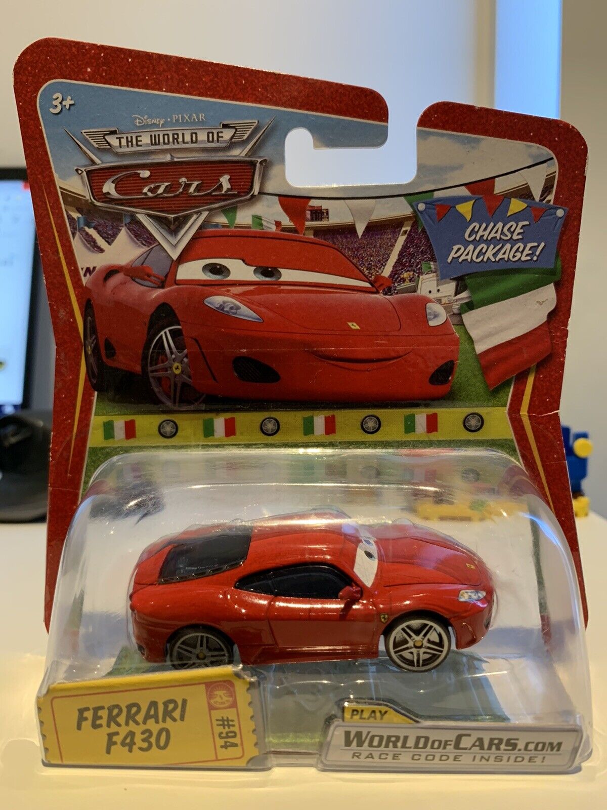 Disney Pixar Movie Cars Race-O-Rama Ferrari F430 Toy Car #21 