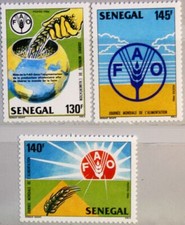 Senegal 1987 933-35 738-40 World Food Day FAO Emblem World Food Day MNH