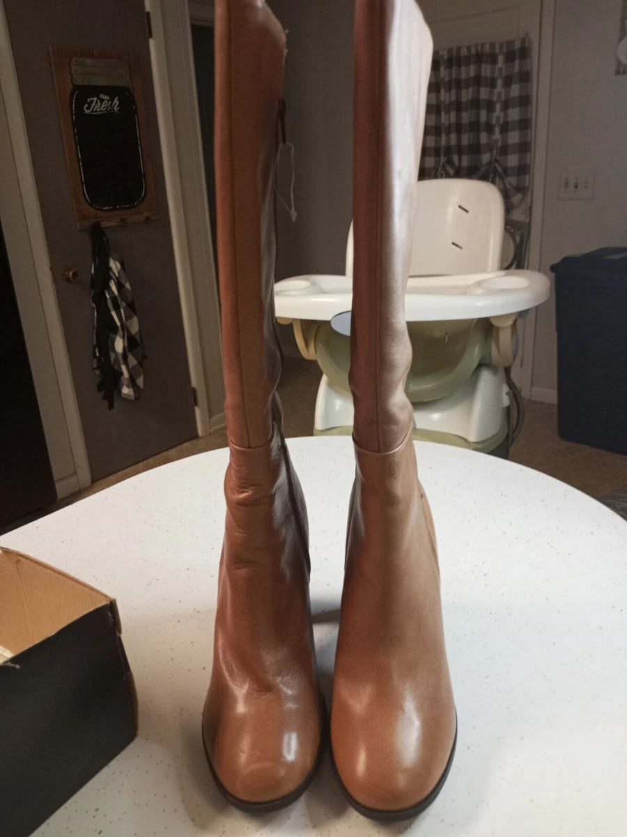 Caramel knee hotsell high boots