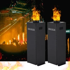 2Pcs 200W Fire Projector Flame Sprayer Thrower Machine DMX DJ Party Stage Light