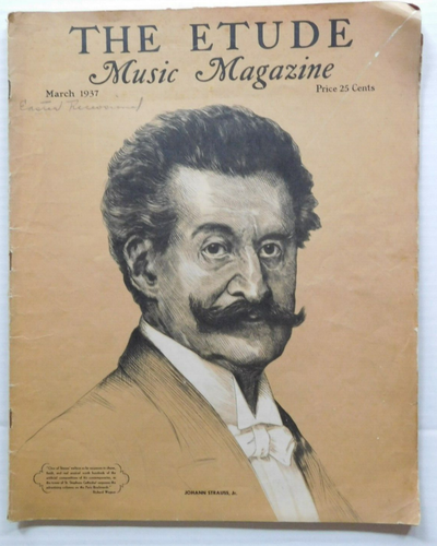THE ETUDE Music Magazine March 1937 Sibelius Negro folk Stravinsky Vogler - Picture 1 of 2