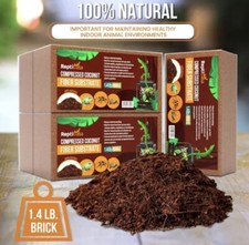Compresed Coconut Fiber Substrate 1.4 lb. Brick for Reptiles NOTE It  s A 5 Pack