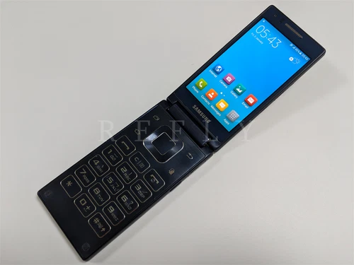 Teléfono inteligente abatible original desbloqueado Samsung G9198 doble SIM 2 GB+16 GB doble pantalla A+ - Imagen 3 de 11