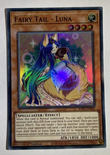 RA01-EN009 Fairy Tail - Luna Super Rare 1st Edition YuGiOh Card