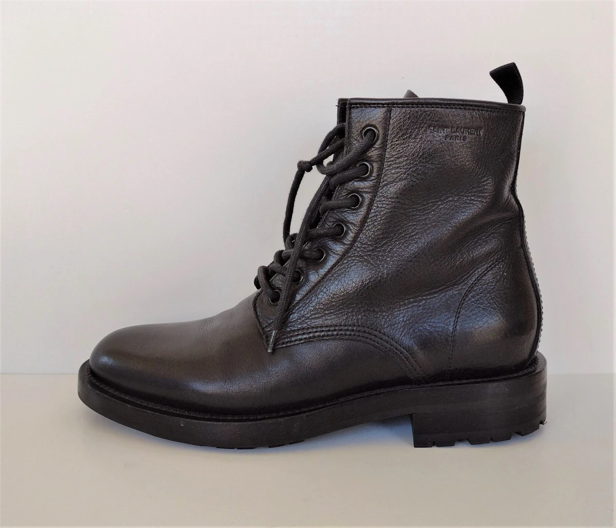 Saint laurent shop combat boots womens