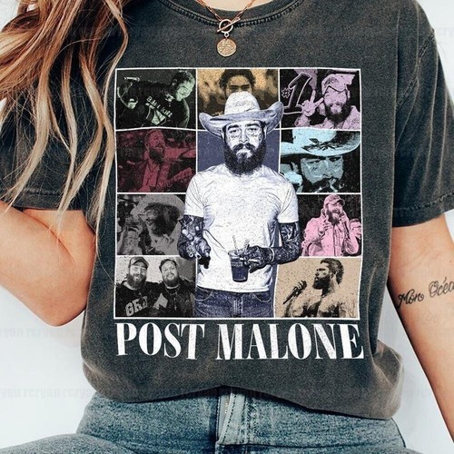 Post Malone Tour Music Shirt, Posty Funny Tour 2025, Concert Tour Gift For Fan - Picture 2 of 5