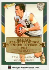 2012 Select AFL Future Force Cards All Australia Team Card AA14 Taylor Garner
