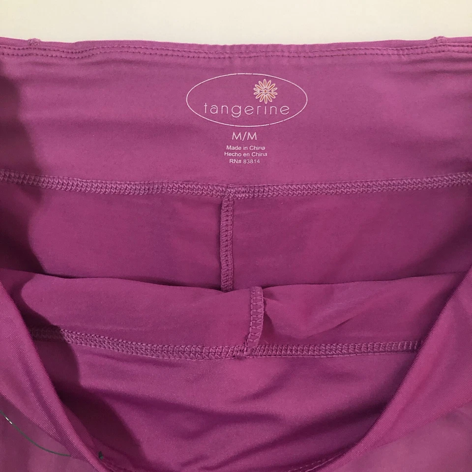 Pantalones Cortos Para Mujer Tangerine Púrpura Cremallera Malla Bolsillos Reflectantes Talla M/L Foto 2 de 4