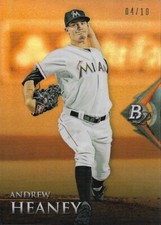 2014 Bowman Platinum Chrome Prospects Orange Refractor BPCP23 Andrew Heaney 4/10
