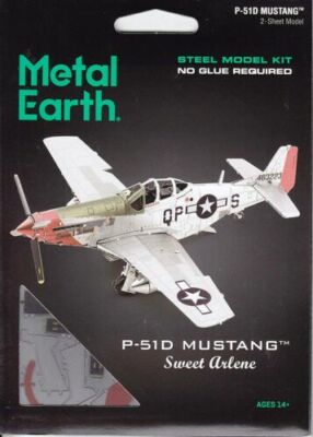 Fascinations Metal Earth P-51D Mustang Sweet Arlene 3D Metal Model Kit #MMS180