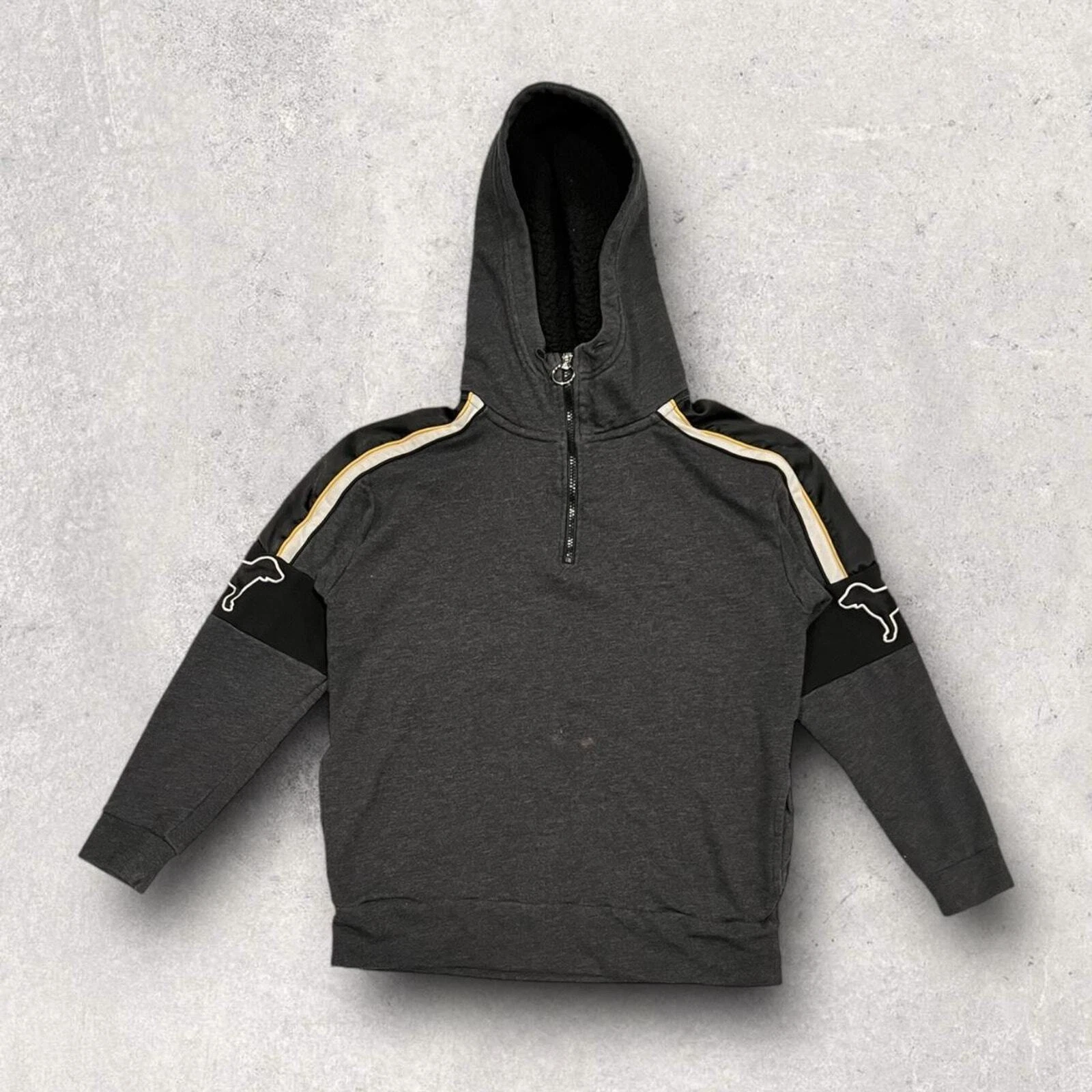 UNDERCOVER Felpa con cappuccio Victoria's Secret ROSA Sherpa logo cane stampa grande